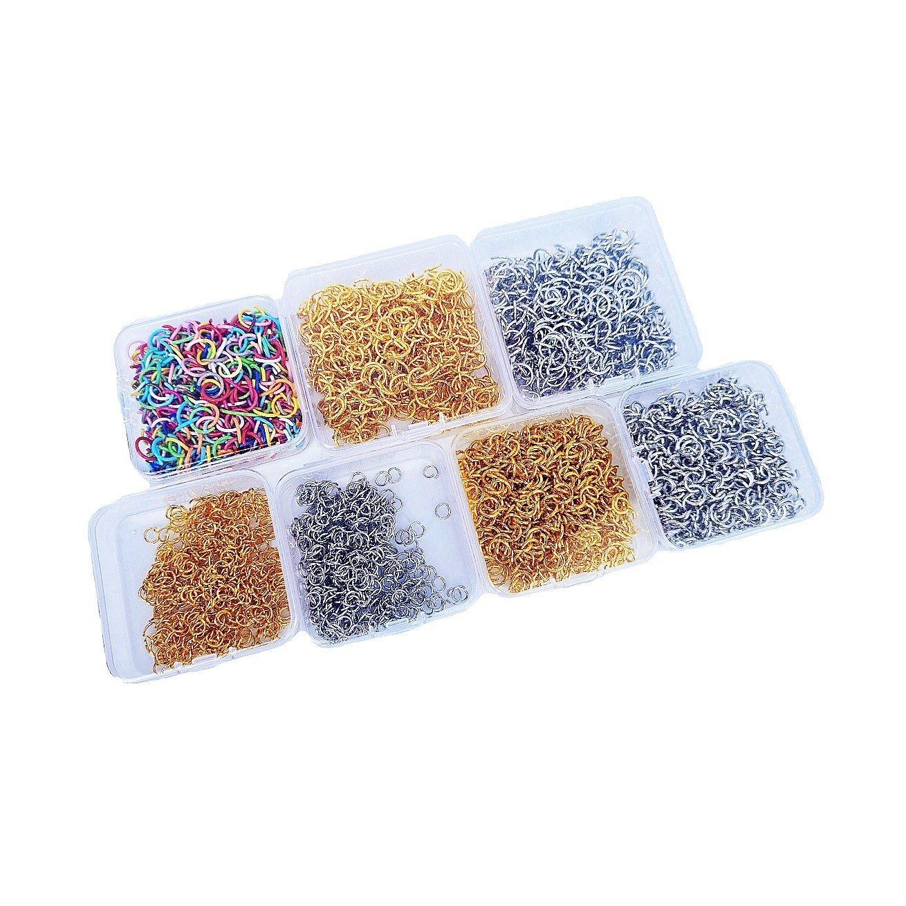 [SW] (350개입) 대용량 튼튼한 오픈 오링 350pcs, 6mm골드, 1개 상세 이미지 1