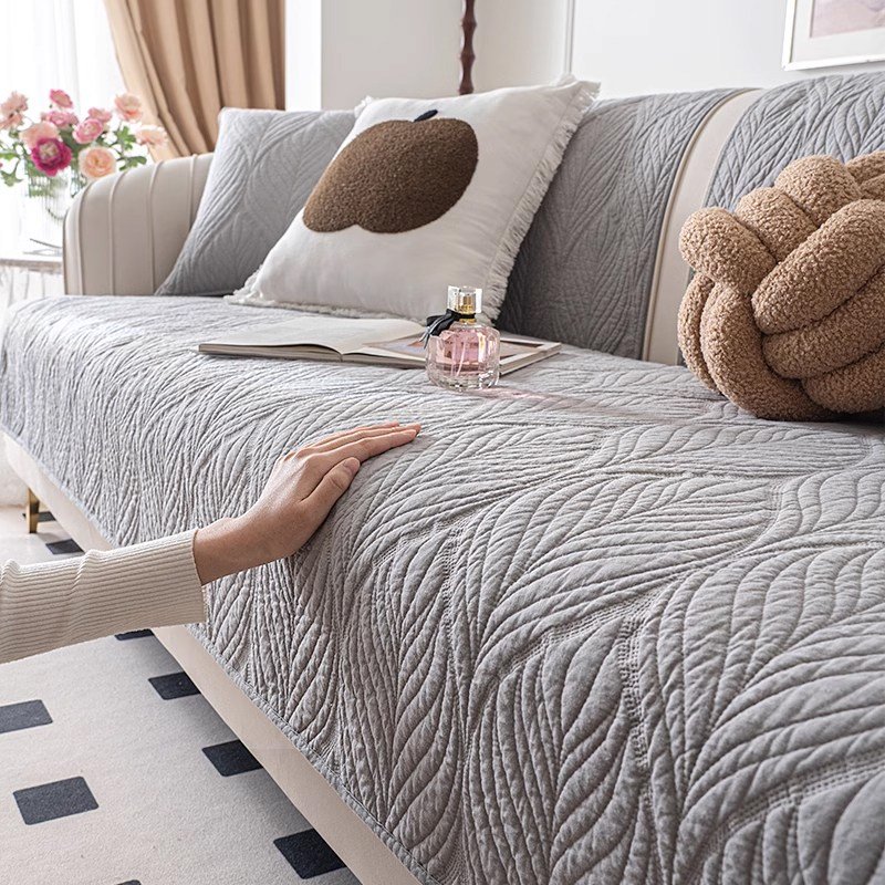 사계절 순면 논슬립 소파패드 패브릭 퀼트 쇼파패드 촉감좋은할인 상세 이미지 1
