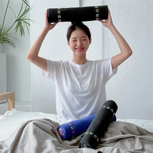 연예인이 사용한 경추베개, 비즈폼, 1개, 피그먼트 차콜 상세 이미지 2