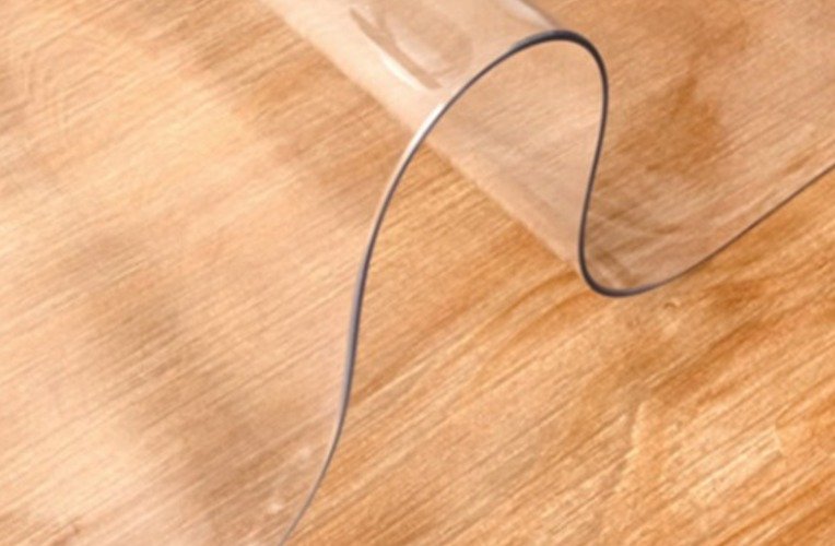 더뉴커머스 유리대용 PVC 라운드 모서리 테이블 매트, 투명, 60 x 120 cm x 1.0 mm, 1개 상세 이미지 2