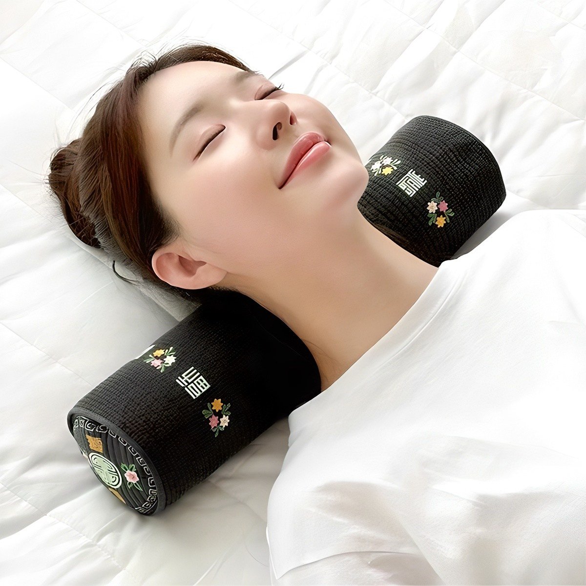 연예인이 사용한 경추베개, 비즈폼, 1개, 피그먼트 차콜 상세 이미지 1