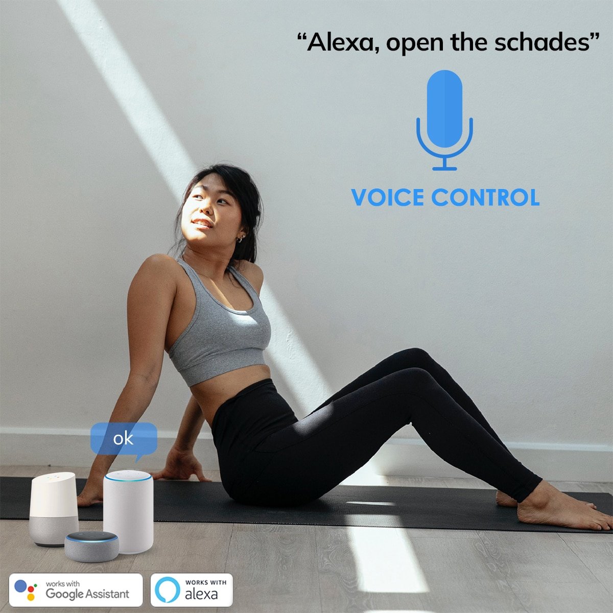 블라인드 SANCTUARY Tuya ZigBee 스마트 모터 로만 롤러 쉐이드 자동 Smart Life 앱 Google Alexa 와이파이 음성 제어 RF 리모트 배터리 포함 US, With RF Remote+Builtin Battery 상세 이미지 1