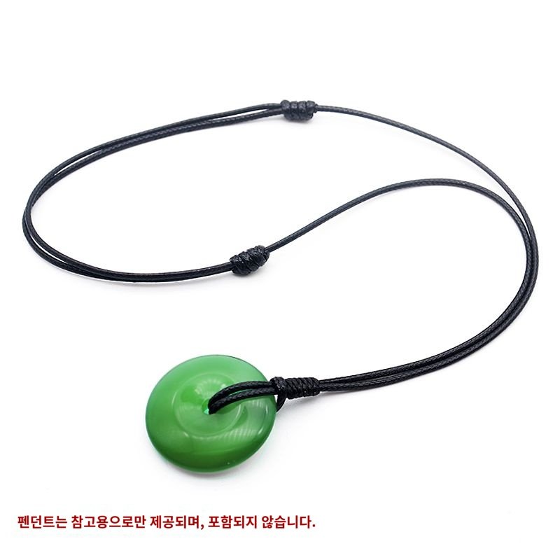 Cos-lume가죽끈 줄 심플 목걸이 꼬임 걸이 반지 액세서리 2mm두께블랙왁스끈할인 상세 이미지 2