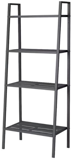 이케아 LERBERG 선반유닛, 다크그레이할인