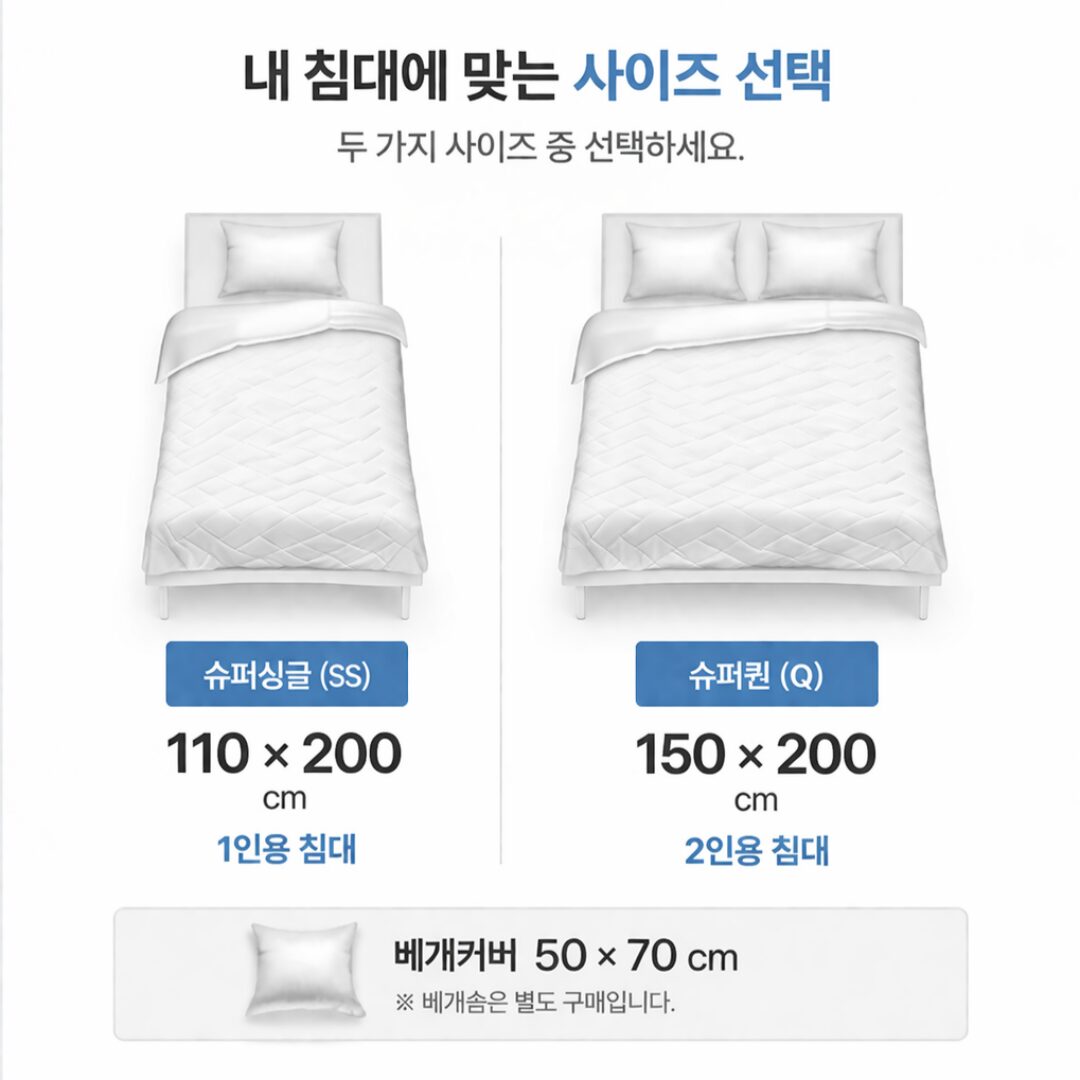 티온 냉감패드 한일의료기 쿨매트 오코텍스인증 여름 숙면 침대패드, 스노우 화이트할인 상세 이미지 1