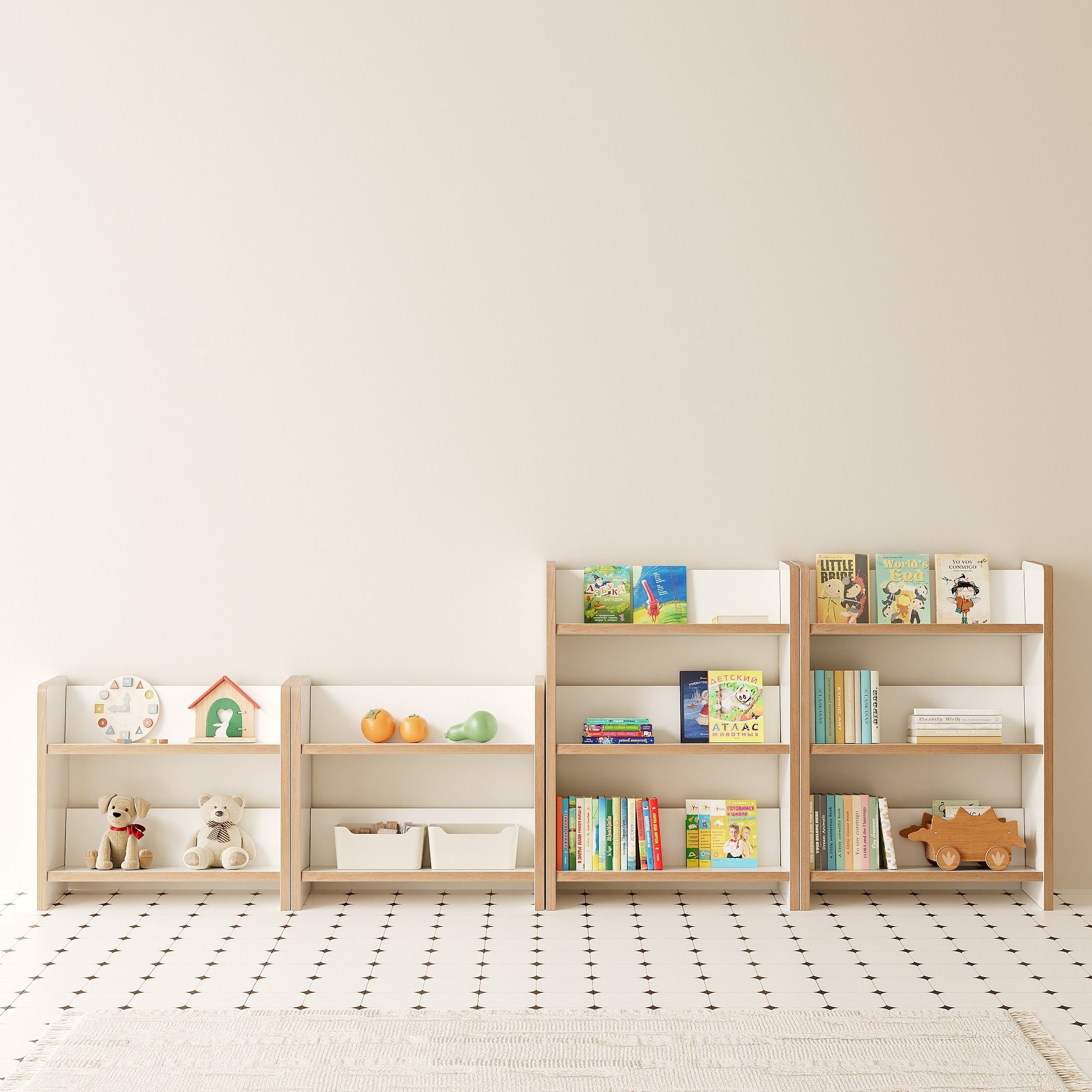 쉬리브 DIY 오픈 책장 교구장, 화이트, 3단할인 상세 이미지 1