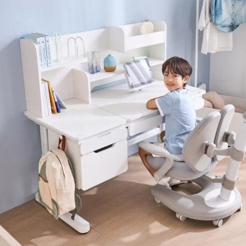 리바트 GLG 프라임 자녀가구 올인원 스마트 책상 방문설치, 화이트 상세 이미지 2
