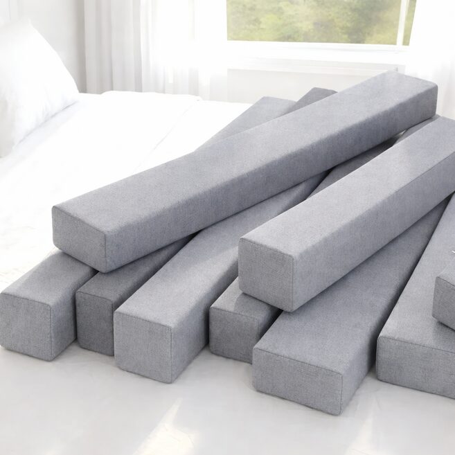 룸잇 침대틈새쿠션 틈새막이 침대사이 200cm, 그레이쿠폰할인