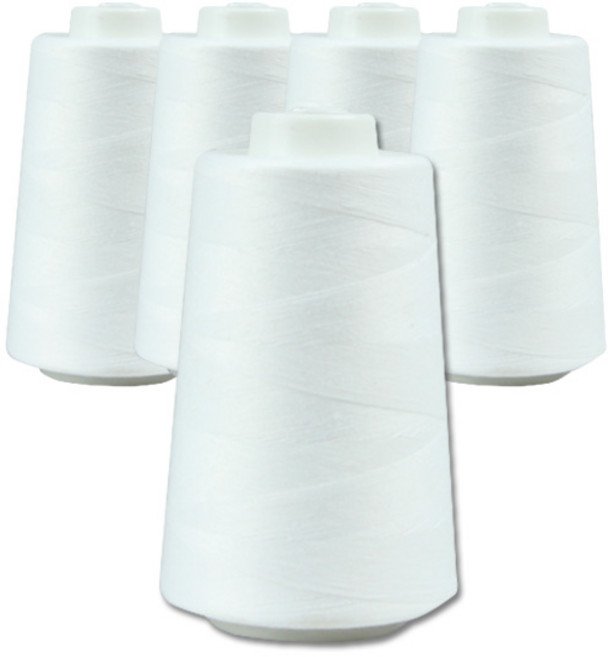 SEWING M&H OWL 40수 2합 재봉사 5p, 화이트, 1세트