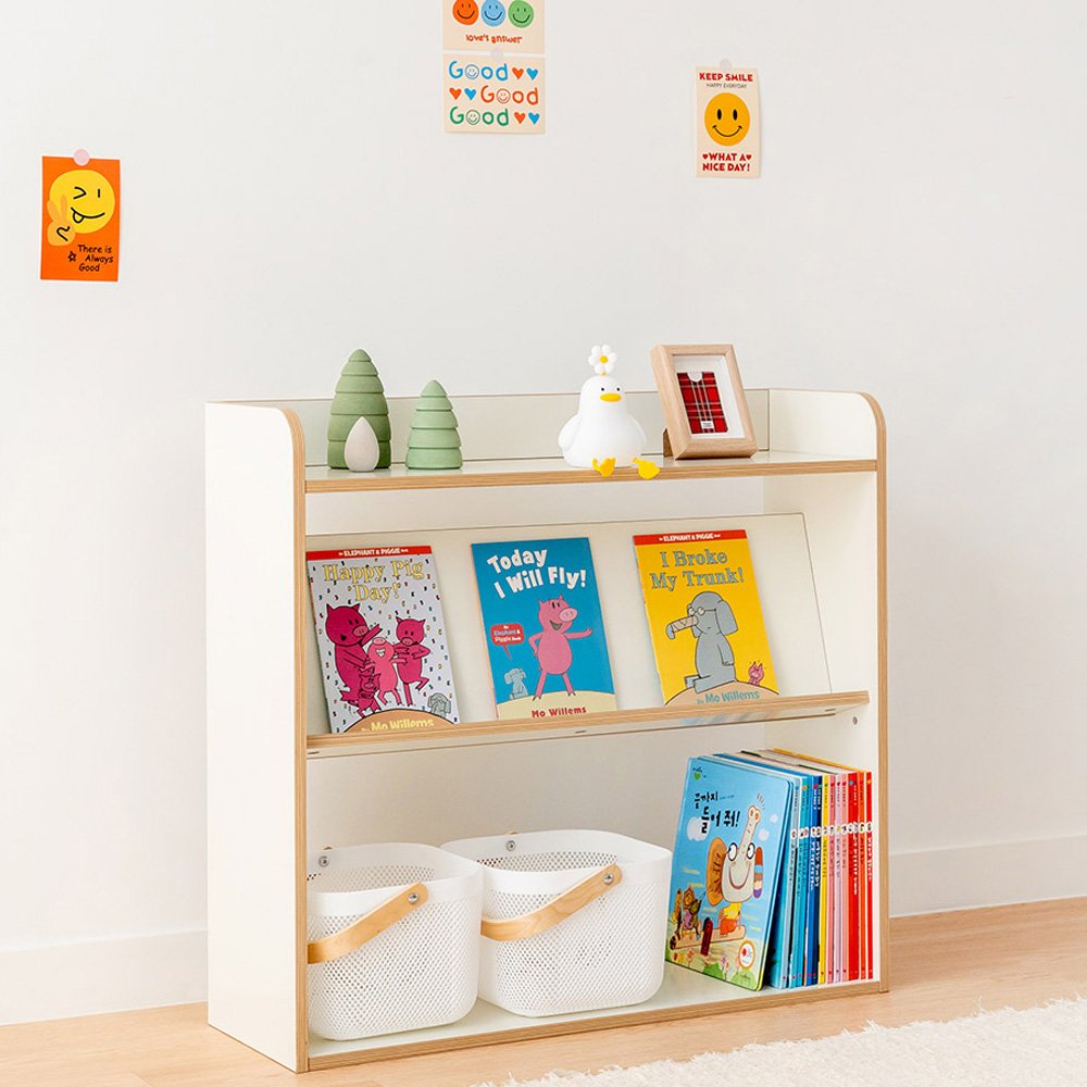 심플룸 라디 DIY 올인원 책장, 3단, 크림 상세 이미지 1